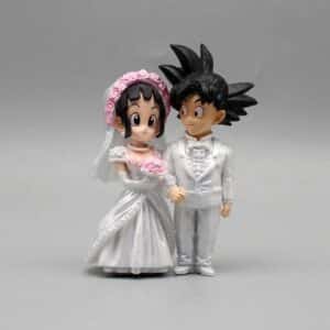 Dragon Ball Goku Chi-Chi Wedding PVC Figure Toys 8cm 3inch Set 2Pcs
