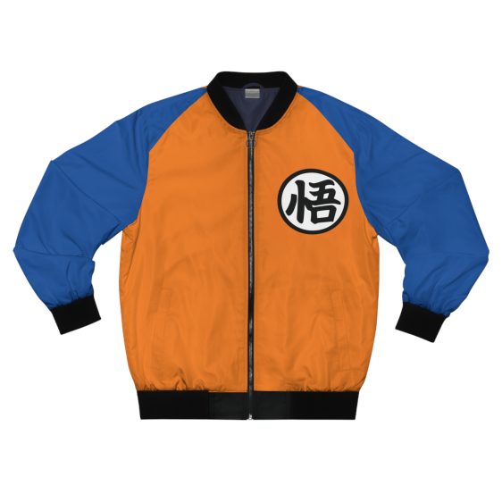 Dragon Ball Goku Mandarin Collar Orange Bomber Baseball Varsity Jacket