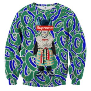 Supreme Villain Perfect Cell Green Blue Trendy Sweatshirt