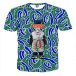 Supreme Villain Perfect Cell Green Blue Cool T-shirt