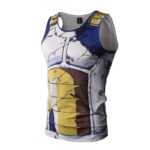 Dragon Ball Z Vegeta Cell Saga Damaged Saiyan Armor Compression Tank Top