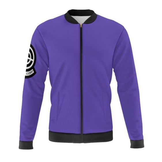 Dragon Ball Z Futuristic Capsule Inc Blue Varsity Jacket