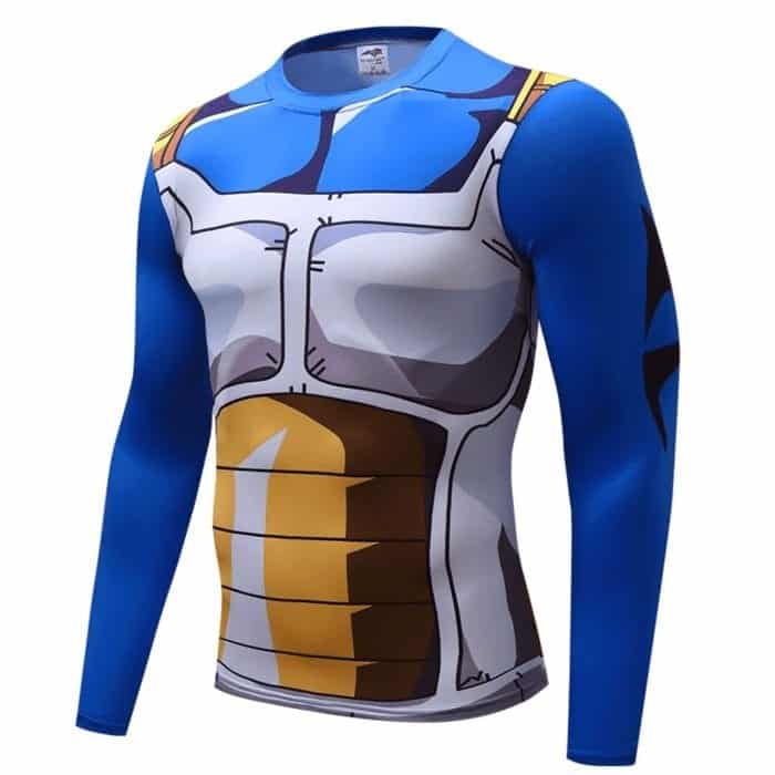 Vegeta Cell Saga Battle Saiyan Armor Gym Workout Compression Sports Br —  DBZ Store