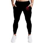 Dragon Ball Z Saiyan Royal Symbol Black Workout Sweatpants