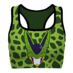 Perfect Cell Costume Dragon Ball Z Green Awesome Sports Bra