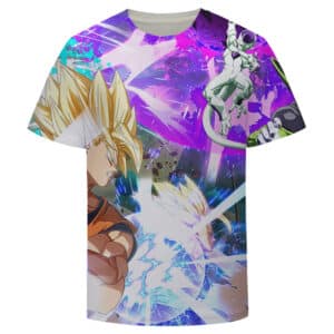 DBZ Goku and Vegeta Vs Frieza and Cell Vibrant T-shirt