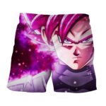 DBZ Black Goku Super Saiyan Pink Dope Style 3D Print Shorts