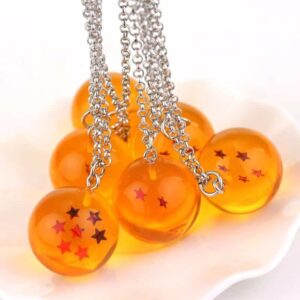 DBZ Shenron Seven Dragon Balls Yellow Jewelry Necklace