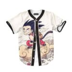 Flying Cute Kid Goku Cloud Nimbus Vintage Baseball Jersey