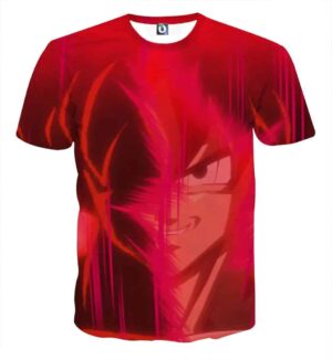 Dragon Ball Son Goku Portrait Japanese Anime Full Print T-shirt