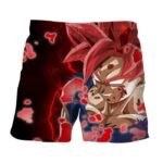 DBZ Son Goku Super Saiyan Red Hair God Dope Style Shorts