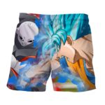 DBZ Goku Super Saiyan God Blue Half Face Powerful Cool Shorts