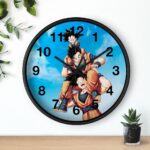 Dragon Ball Happy Goku Gohan Goten Wholesome Scene Wall Clock