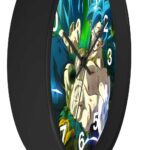Dragon Ball Goku & Vegeta Blue Badass Pose Wall Clock
