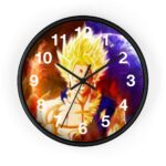 Dragon Ball Z Super Saiyan Goku Fanart Badass Wall Clock