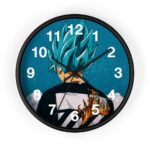Dragon Ball Z Goku Blue Modern Aesthetic Style Cool Wall Clock