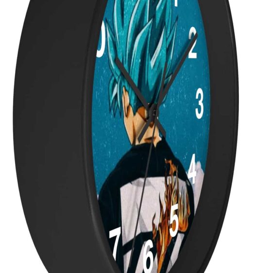 Dragon Ball Z Goku Blue Modern Aesthetic Style Cool Wall Clock