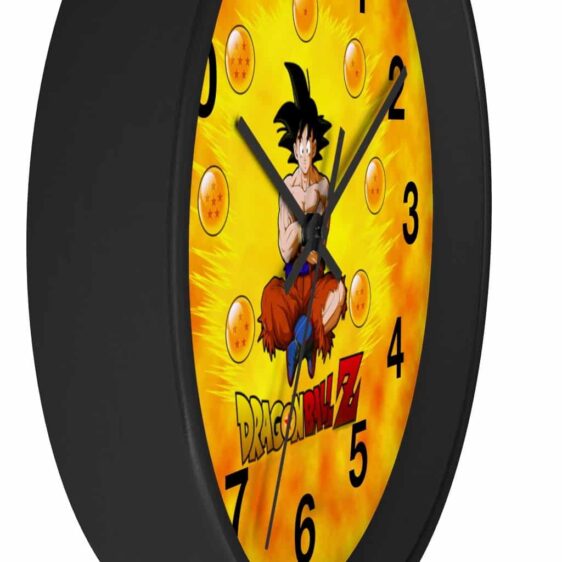 Dragon Ball Z Son Goku Ripped Clothes Fire Art Cool Wall Clock - Image 3