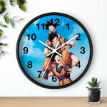 Dragon Ball Happy Goku Gohan Goten Wholesome Scene Wall Clock