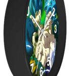 Dragon Ball Goku & Vegeta Blue Badass Pose Wall Clock