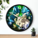 Dragon Ball Goku & Vegeta Blue Badass Pose Wall Clock