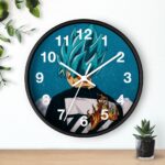 Dragon Ball Z Goku Blue Modern Aesthetic Style Cool Wall Clock
