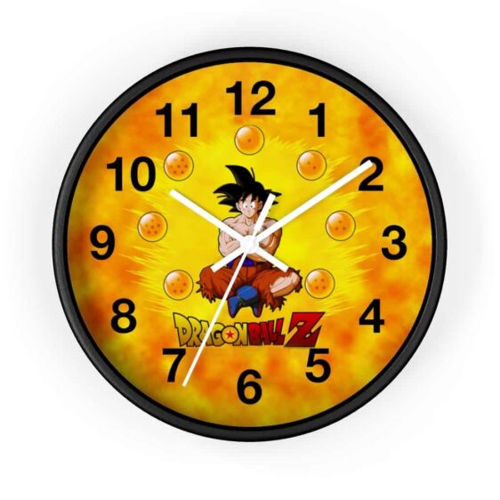 Dragon Ball Z Son Goku Ripped Clothes Fire Art Cool Wall Clock - Image 4