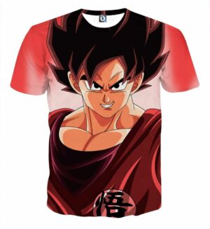 Dragon Ball Son Goku Portrait Japanese Anime Fan Art T-shirt