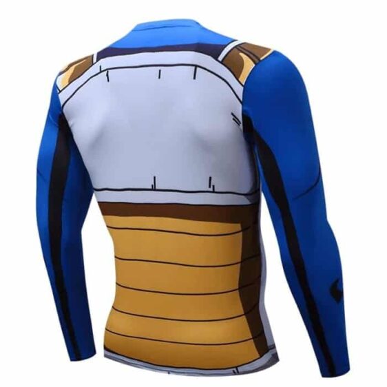 Vegeta Cell Saga Battle Saiyan Armor Long Sleeves Compression 3D Shirt - Image 2