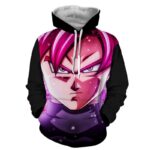 DBZ Black Goku Super Saiyan Pink Dope Style 3D Print Hoodie
