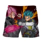 DBZ Black Gohan Rose & Future Trunks God Blue Fan Art Style Shorts