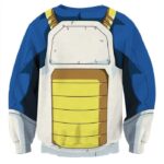 Dragon Ball Z Vegeta Super Saiyan Battle Armor Cosplay Sweatshirt