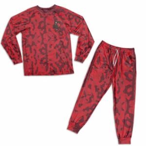 Dragon Ball Z Goku Hypebeast Red Camo Dope Pajamas Set
