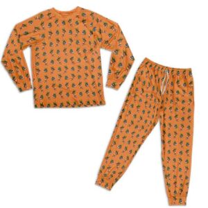 Cute DBZ Raditz Radish Carrot Kakarot Pattern Pajamas Set