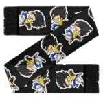 Adorable Chibi Gogeta Pattern Black DBZ Wool Scarf