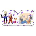 Adorable Family Android 18 Krillin And Marron Car Sun Shade