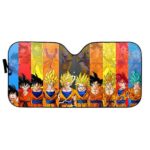 Amazing Son Goku Anime Transformations Car Sun Shield