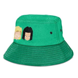Android 17 and 18 Dragon Ball Z Mint Green Cool Bucket Hat