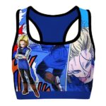 Android 18 Anime and Manga Dragon Ball Z Cool Sports Bra