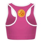 Android 18 Four Star Dragon Ball DBZ Pink Cute Sports Bra