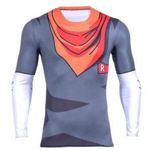 Android 17 DBZ Clothes Fitness Skin Workout Gym Compression 3D Shirt
