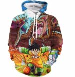 Art Style Gohan Great Ape Colorful DBZ Graffiti Painting Hoodie