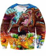 Art Style Gohan Great Ape Colorful DBZ Graffiti Painting Sweatshirt - Saiyan Stuff