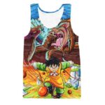 Art Style Gohan Great Ape Colorful DBZ Graffiti Painting Tank Top - Saiyan Stuff - 1