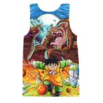 Art Style Gohan Great Ape Colorful DBZ Graffiti Painting Tank Top - Saiyan Stuff - 2