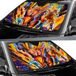 Awesome DBZ Goku Super Saiyan 3 Windshield Sun Shade