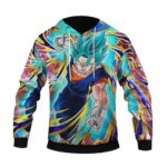 Azure Omnipotence Super Saiyan God SS Vegito Print Hoodie