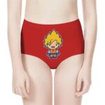 Baby Shenron And Chibi SSJ Son Goku Women's High-Waist Brief