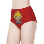 Baby Shenron And Chibi SSJ Son Goku Women's High-Waist Brief