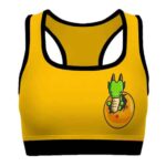 Baby Shenron Dragon Ball Z Yellow Pink Awesome Sports Bra